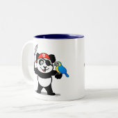 Tasse 2 Couleurs Panda pirate (Devant gauche)