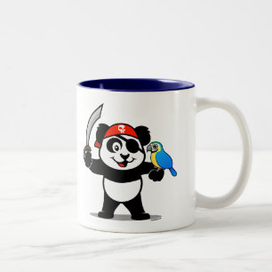 Tasse 2 Couleurs Panda pirate