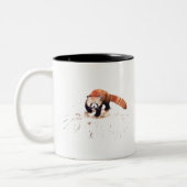 TASSE 2 COULEURS PANDA ROUGE (Gauche)
