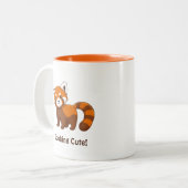 Tasse 2 Couleurs Panda roux mignon (Devant gauche)