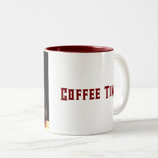 Tasse 2 Couleurs Panda's Coffee Break (Devant droit)