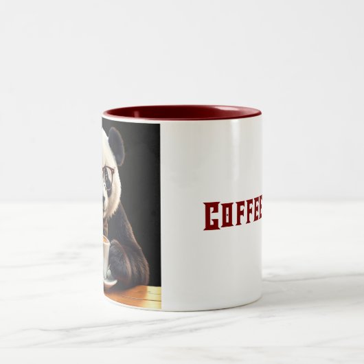 Tasse 2 Couleurs Panda's Coffee Break (Centre)