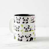Tasse 2 Couleurs Pandas Conception sur (Devant gauche)