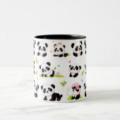 Tasse 2 Couleurs Pandas Conception sur (Centre)