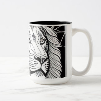 Tasse 2 Couleurs Panneau Léon Zodiaque - Lion astrologique