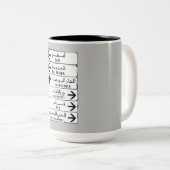 Tasse 2 Couleurs Panneau, Marrakech, Maroc (Devant droit)