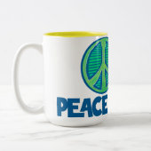 Tasse 2 Couleurs Panneau Paix (Gauche)