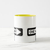 Tasse 2 Couleurs Panneau sens unique (Centre)