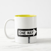 Tasse 2 Couleurs Panneau sens unique (Gauche)