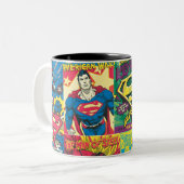 Tasse 2 Couleurs Panneaux comiques Superman (Devant gauche)