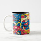 Tasse 2 Couleurs Panneaux comiques Superman (Gauche)