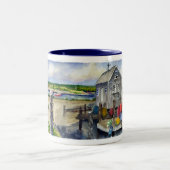 Tasse 2 Couleurs panorama de menemsha (Centre)