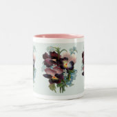 Tasse 2 Couleurs Pansy Bouquet (Centre)