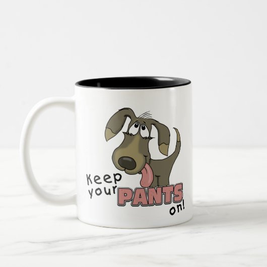 Tasse 2 Couleurs Pantalon de garde-chien (Gauche)