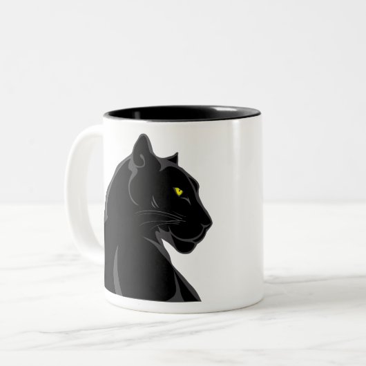 Tasse 2 Couleurs panthère noire (Devant gauche)