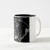 Tasse 2 Couleurs Panthère noire (Devant droit)