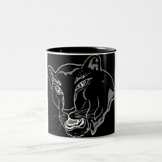 Tasse 2 Couleurs Panthère noire (Centre)