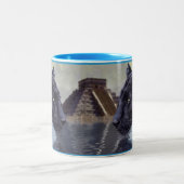 Tasse 2 Couleurs Panthers noirs à Chichen Itza Mexique (Centre)