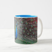 Tasse 2 Couleurs Paon caracolant (Devant droit)