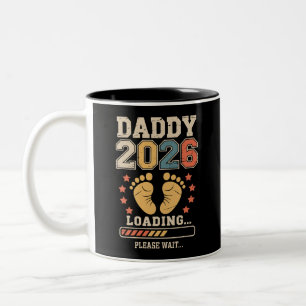 Tasse 2 Couleurs Papa 2026 Chargement Annonce de Bébé Papa Futur