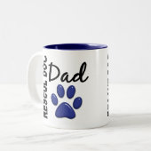 Tasse 2 Couleurs Papa 2 de chien de délivrance (Devant gauche)