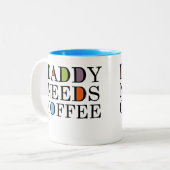 Tasse 2 Couleurs Papa A Besoin De Café Coffee Cup (Devant gauche)