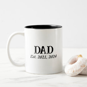 Tasse 2 Couleurs Papa a établi un minimalisme moderne