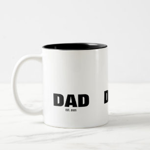 Tasse 2 Couleurs Papa a établi un nouveau cadeau pour papa