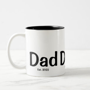 Tasse 2 Couleurs Papa a fondé un nouveau cadeau pour papa