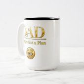 Tasse 2 Couleurs PAPA — A toujours un plan (Devant gauche)