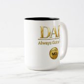 Tasse 2 Couleurs PAPA — A toujours un plan (Devant droit)