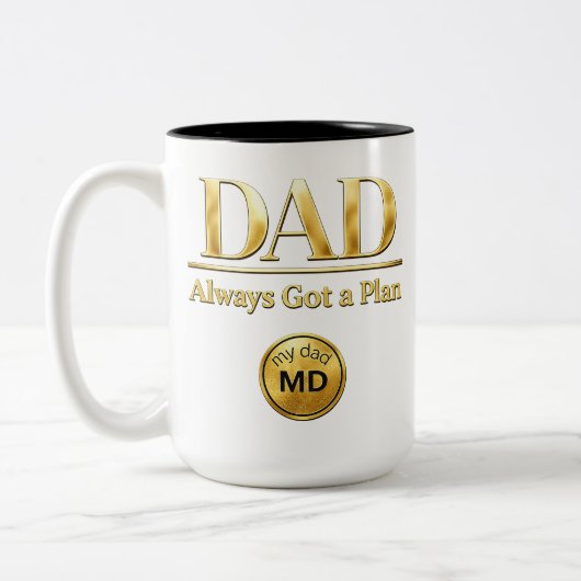 Tasse 2 Couleurs PAPA — A toujours un plan (Gauche)