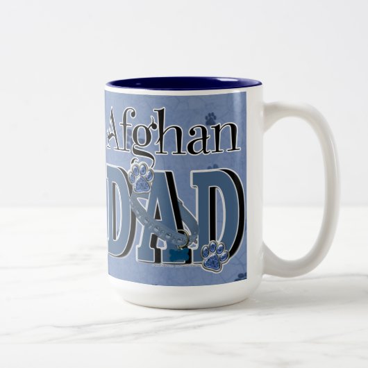 Tasse 2 Couleurs PAPA afghan (Droit)