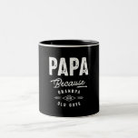 Tasse 2 Couleurs Papa Because Grandpa Is For Old Guys - Fathers Day<br><div class="desc">This design says,  Papa Because Grandpa Is For Old Guys. Great present idea for your father,  dad or grandpa in Father's Day,  Grandparents Day,  anniversary,  christmas or thanksgiving.</div>