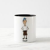 Tasse 2 Couleurs Papa de dessin (Centre)