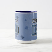 Tasse 2 Couleurs PAPA de dobermann (Centre)
