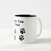 Tasse 2 Couleurs Papa de Shih Tzu (Devant droit)