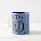 Tasse 2 Couleurs PAPA de Shih Tzu (Devant gauche)