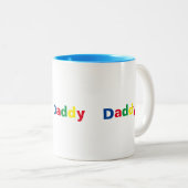 Tasse 2 Couleurs Papa de style moderne (Devant droit)