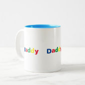 Tasse 2 Couleurs Papa de style moderne (Devant gauche)