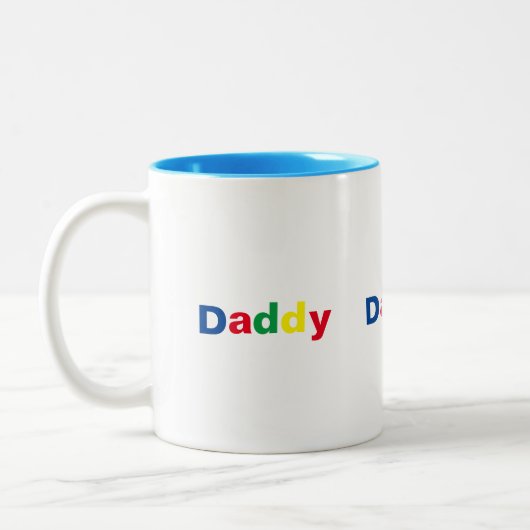 Tasse 2 Couleurs Papa de style moderne (Gauche)