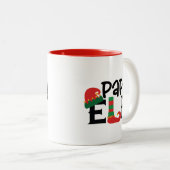 Tasse 2 Couleurs Papa Elf (Devant droit)
