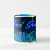 Tasse 2 Couleurs Papa est parti pêcher (Centre)