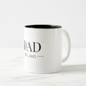Tasse 2 Couleurs Papa établi 2025 (Devant droit)