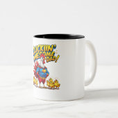 Tasse 2 Couleurs Papa génial de Cluckin - Drôle (Devant droit)