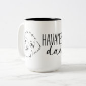 Tasse 2 Couleurs Papa Havanais (Devant gauche)