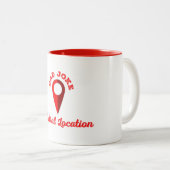 Tasse 2 Couleurs Papa Joke Central Emplacement (Devant droit)