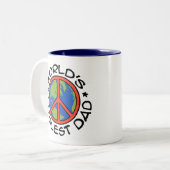 Tasse 2 Couleurs Papa le plus froid du monde (Devant gauche)