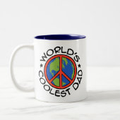 Tasse 2 Couleurs Papa le plus froid du monde (Gauche)