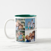Tasse 2 Couleurs Papa Love You to the Rough & Back Photo Collage (Gauche)
